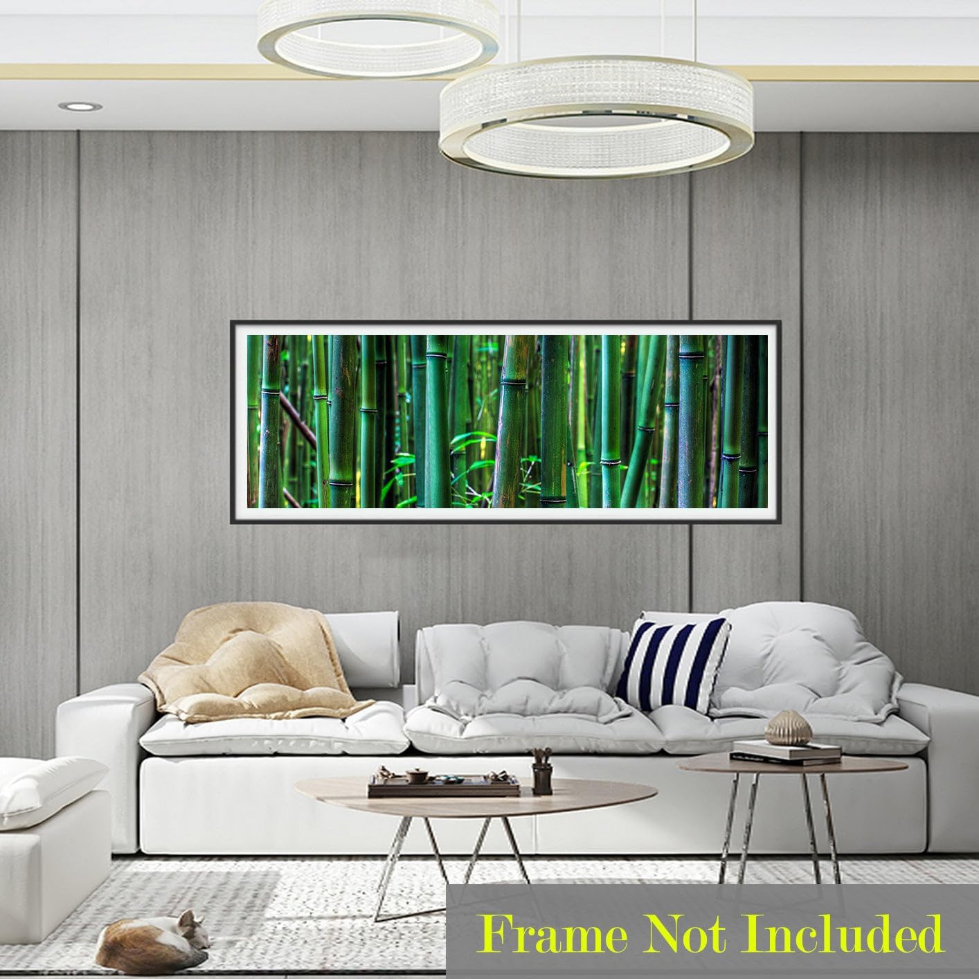 Niwo ART - Bamboo Forest - Beautiful Natures, Removable Wall Sticker | Self-Adhesive Wallpaper (24" L x 72" W)