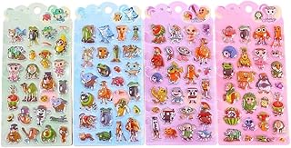 4枚人気3D立体 シールセット かわいい デコステッカー スマホ 手帳 シール帳 DIY用 貼り付け簡単 手芸素材 プレゼント ギフト トゥントゥントゥンサフール いたりあんぶれいんろっと ブレインロット イタリアンブレインロット ﻿ ﻿ (B)