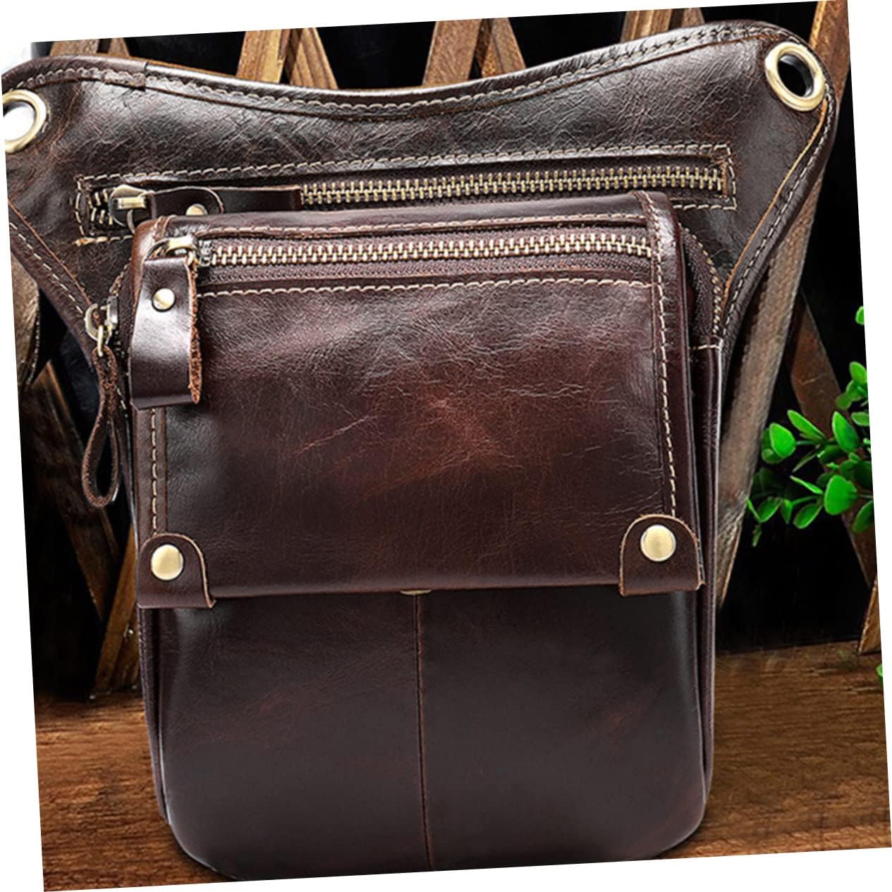 Vintage Men's Waist Pack Outdoor Sports Phone Storage Bag Lightweight Waist Belt Bag for Travel Camping Hiking Daily Use Featuring Reliable Buckle Design
