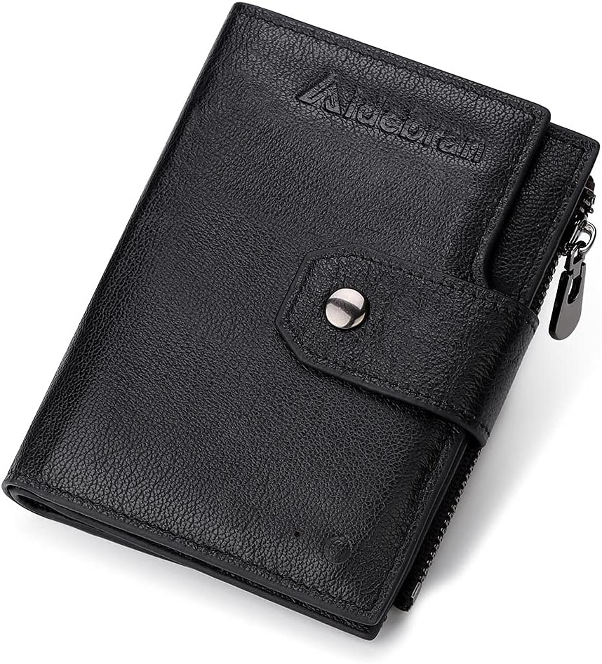 Smart Leather Wallet for Men with GPS Tracking and Bluetooth Connectivity - Secure, Stylish, and Smart