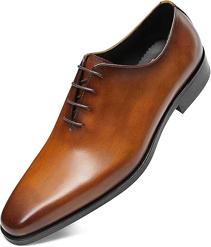 Zapatos de vestir para hombre, zapatos de cuero formales Oxford para hombres