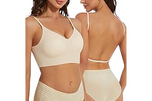 Low Back Seamless Bras Support Multiway Backless Wireless Halter Padded Bralette Lifting Strap Convertible Bra