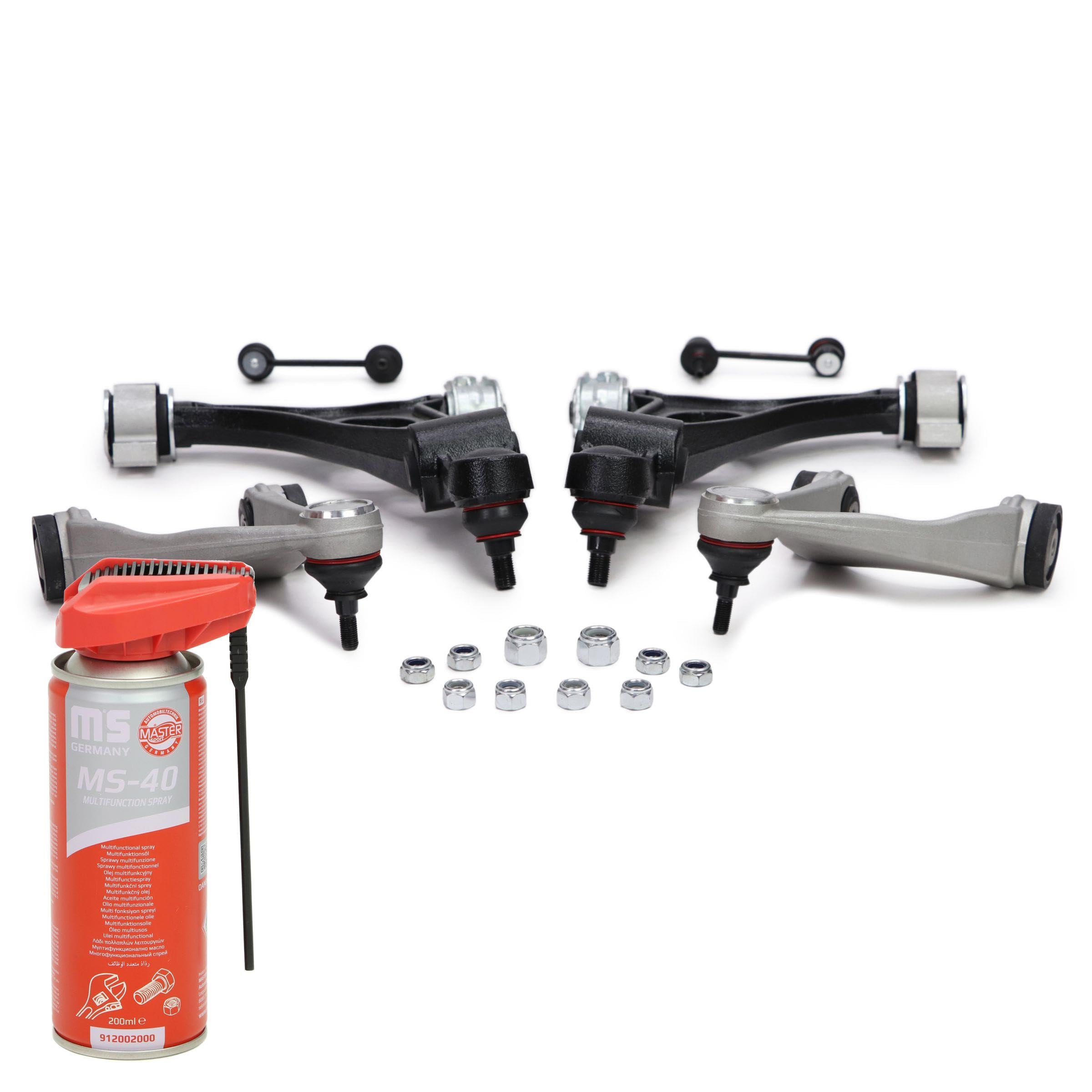 36801/1-SET-MSP Kit Juego de reparación brazo de suspensión con barra de acoplamiento Delantero Izquierda Delantero Derecha Delantero 200ml