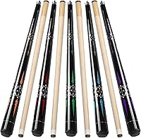 Vista 9 de Pool Cue, 58" Billiard Cue Stick 2-Piece Maple Wood Pool Cue Stick 18 19 20 21oz for Bar House Pool Table Sports
