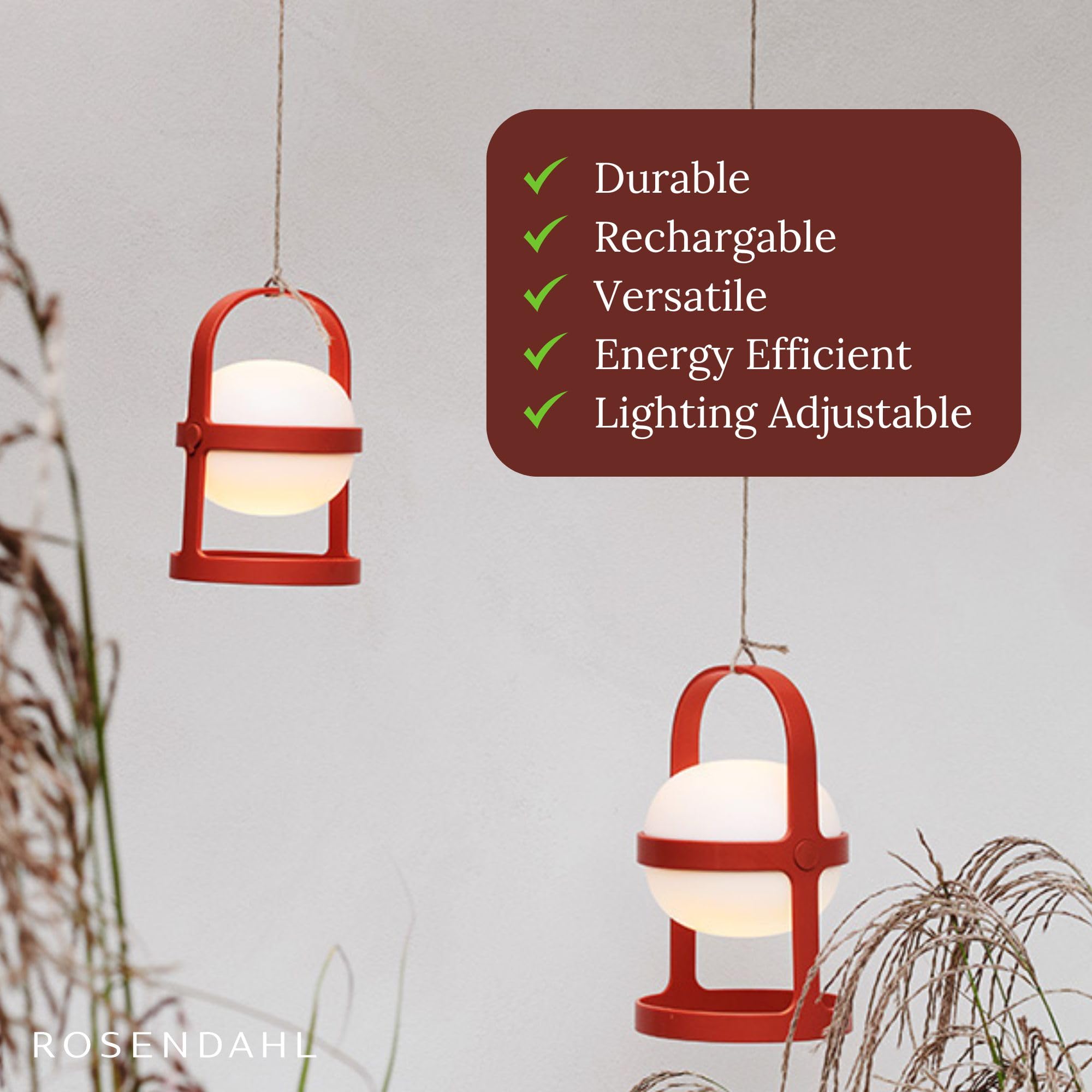 ライト・ランタン ROSENDAHL SOFT SPOT SOLAR BLACK H18.5cw Rosendahl Soft Spot Solar Lantern Rechargeable Lamp