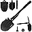 iunio Folding Survival Shovel, Military-Grade Entrenching Tool, Collapsible Emergency Shovel for Disaster Recovery,Car Emergency, Multi-Tool Spade with Pickaxe,Camping,Trenching,Hiking,Gardening
