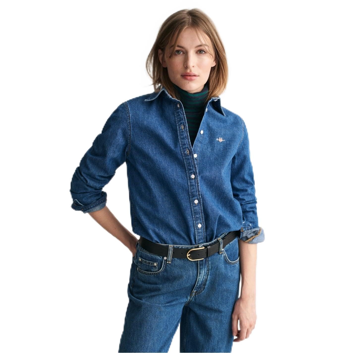 Gant Women's Indigo Denim Shirt 36