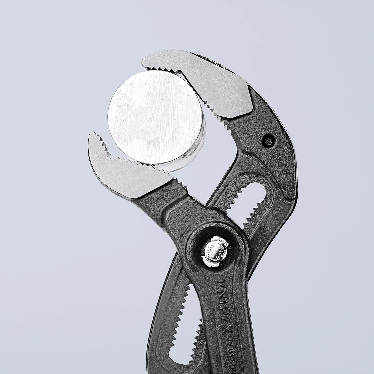 Knipex Cobra XL Pince multiprise, 400 mm, écrous jusqu'à 95 mm, tuyaux jusqu'à 90 mm, réglage fin par bouton pression, clé à griffe, 87 01 400