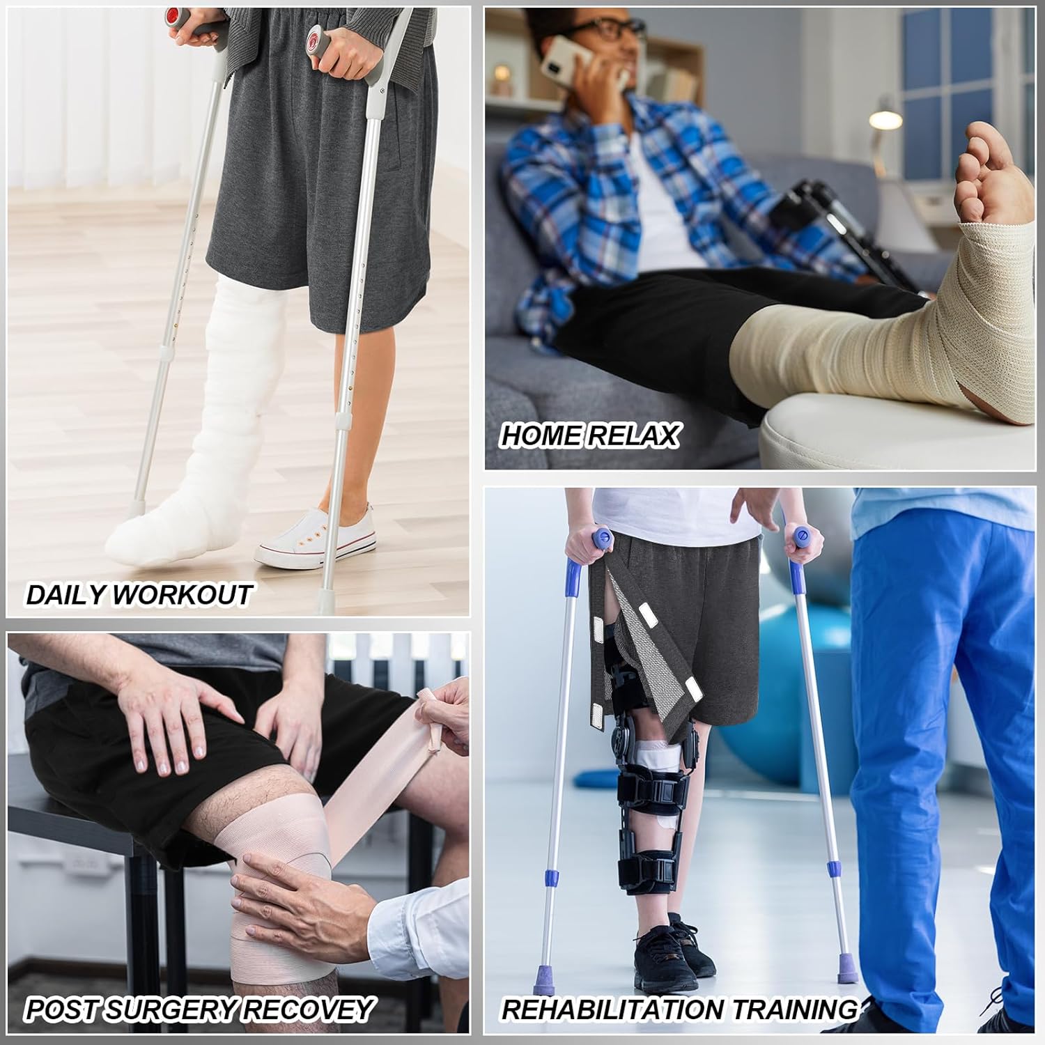 Tear Away Shorts for Men with Pockets Post Surgery Recovery Side Snap Shorts with Pockets for Men Women - Image 5