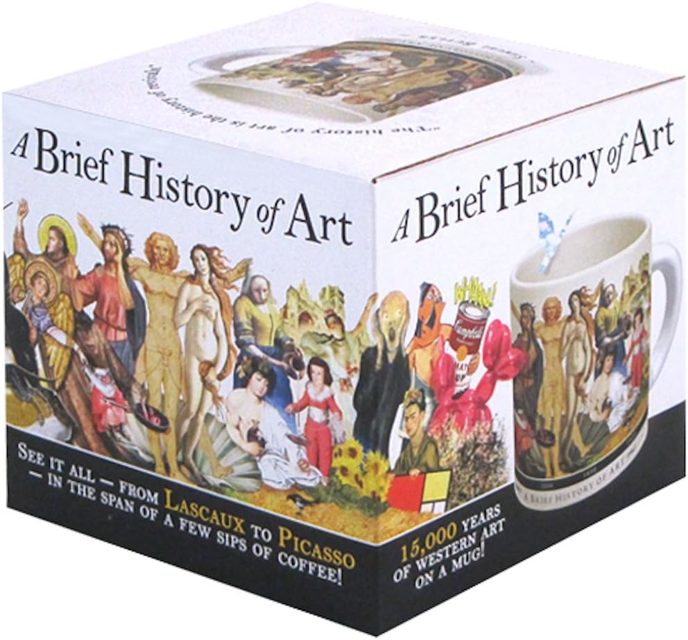 Exclusive Discount 80% Offer Brief History of Art Coffee Mug - History's Greatest Masterpieces From Da Vinci to Koons - Comes in a Fun Gift Box