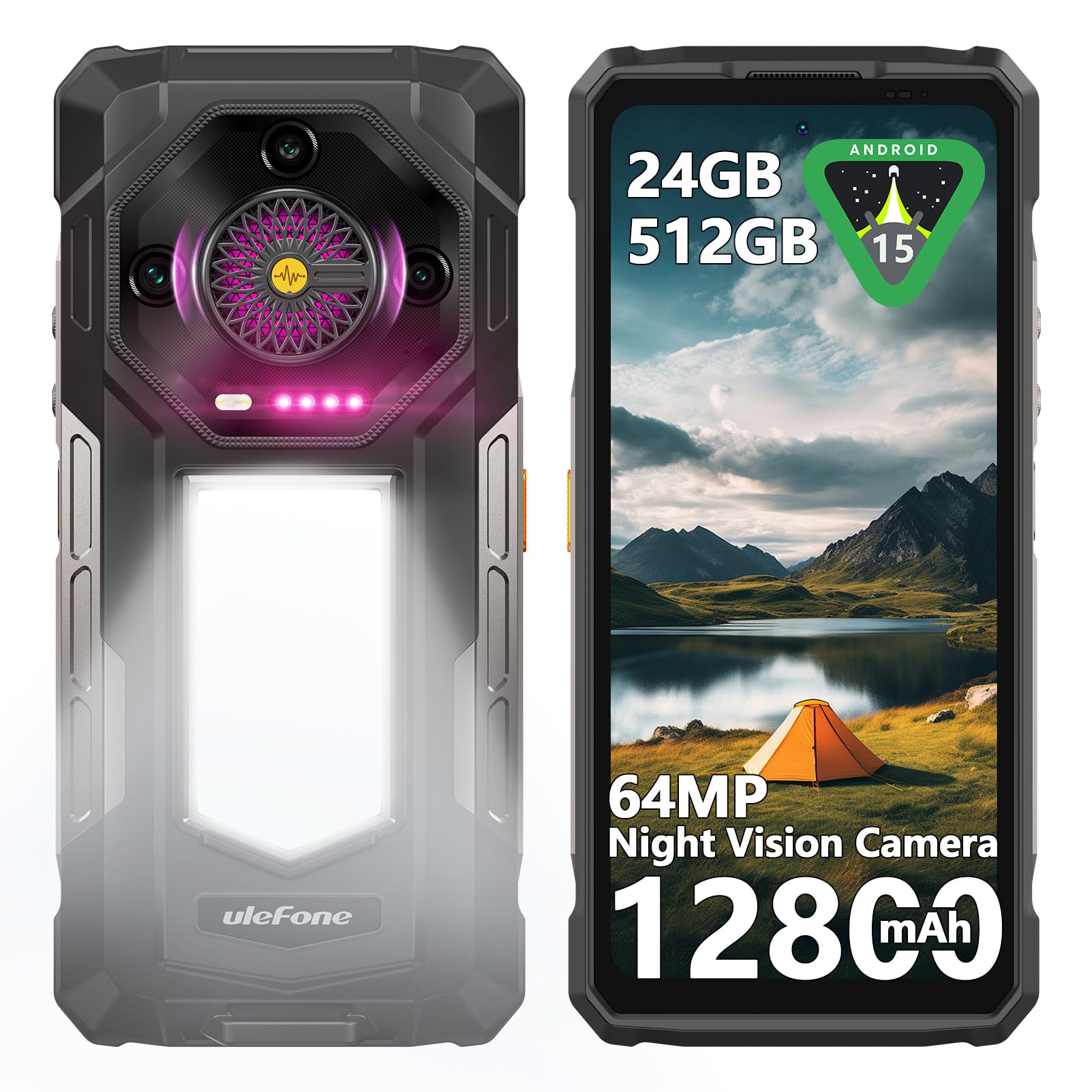 Amazon.com: Ulefone Armor 30 4G Android 15 Rugged Phone, 24GB+