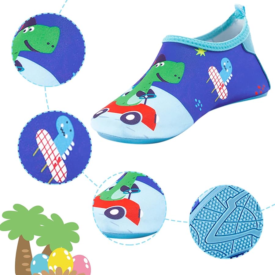 Scarpe Da Spiaggia Bambini Antiscivolo - Leggere, Impermeabili, Con Protezione UV 50+, Vari Colori - Foto 7