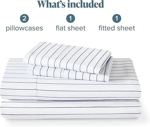 Miniatura 328 de Bare Home Juego de sábanas de tamaño individual XL, tamaño de dormitorio universitario, sábanas de microfibra ultrasuave de 1800 hilos, bolsillos 22