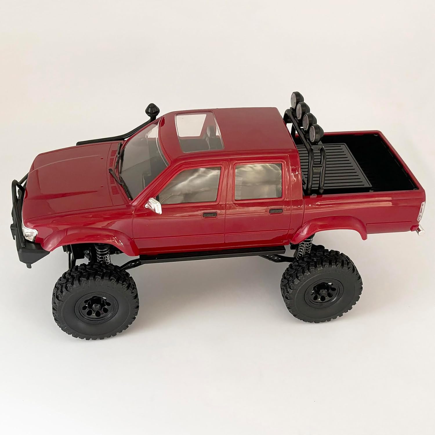 RC Rock Crawler 4x4 RC Truck 1/16 Scale RC Crawler WPL C64-1 Remote Control Truck Off Road RTR All Terrain 260 Motor 2.4GHz Fully Proportional Upgraded Chassis Hobby Vehicle for Adult