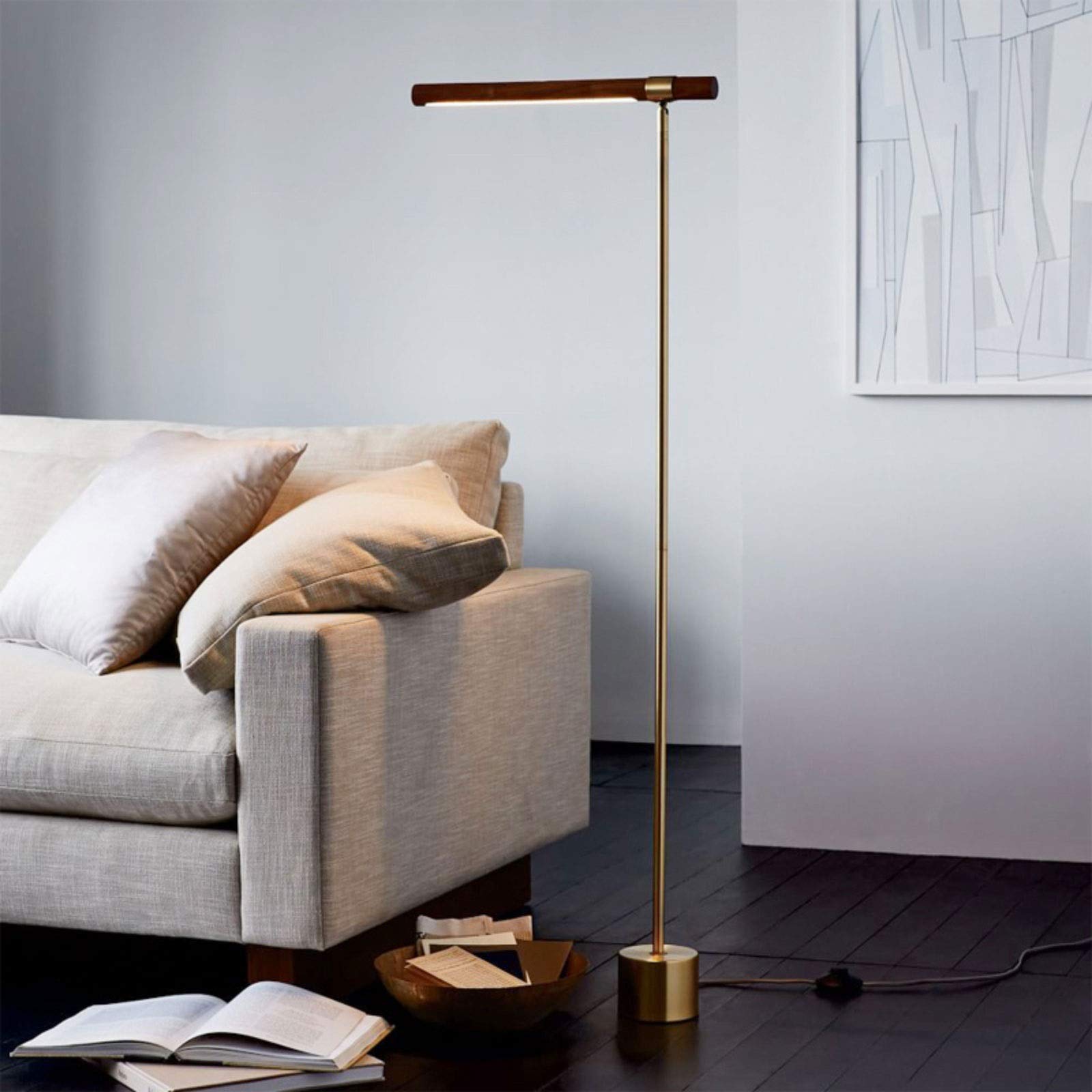 Lampada da Terra Moderno e semplice protezione per gli occhi lampada da lettura industriale metallo lampada da terra a LED lampada tridimensionale soggiorno camera da letto ufficio notte luce Lampada