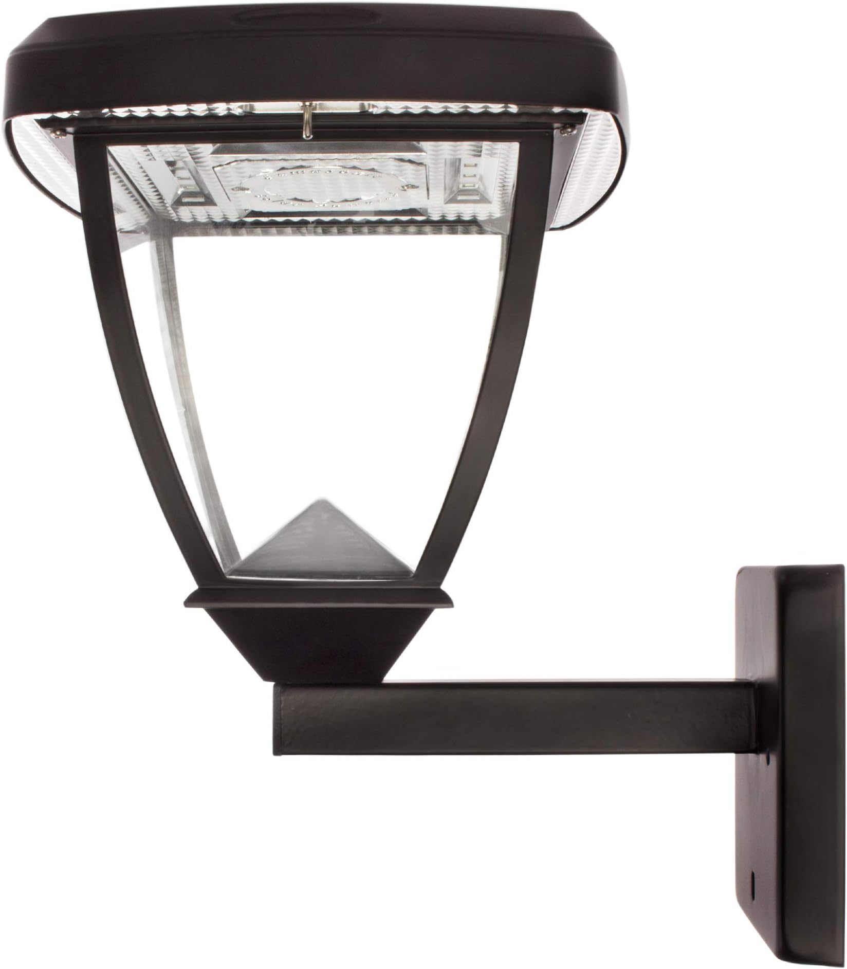 SOLAR BASICS SB-118FPW Inversee Solar Light Fixture, 3" Mounts for Pole Pier Wall, 1-Pack, Black