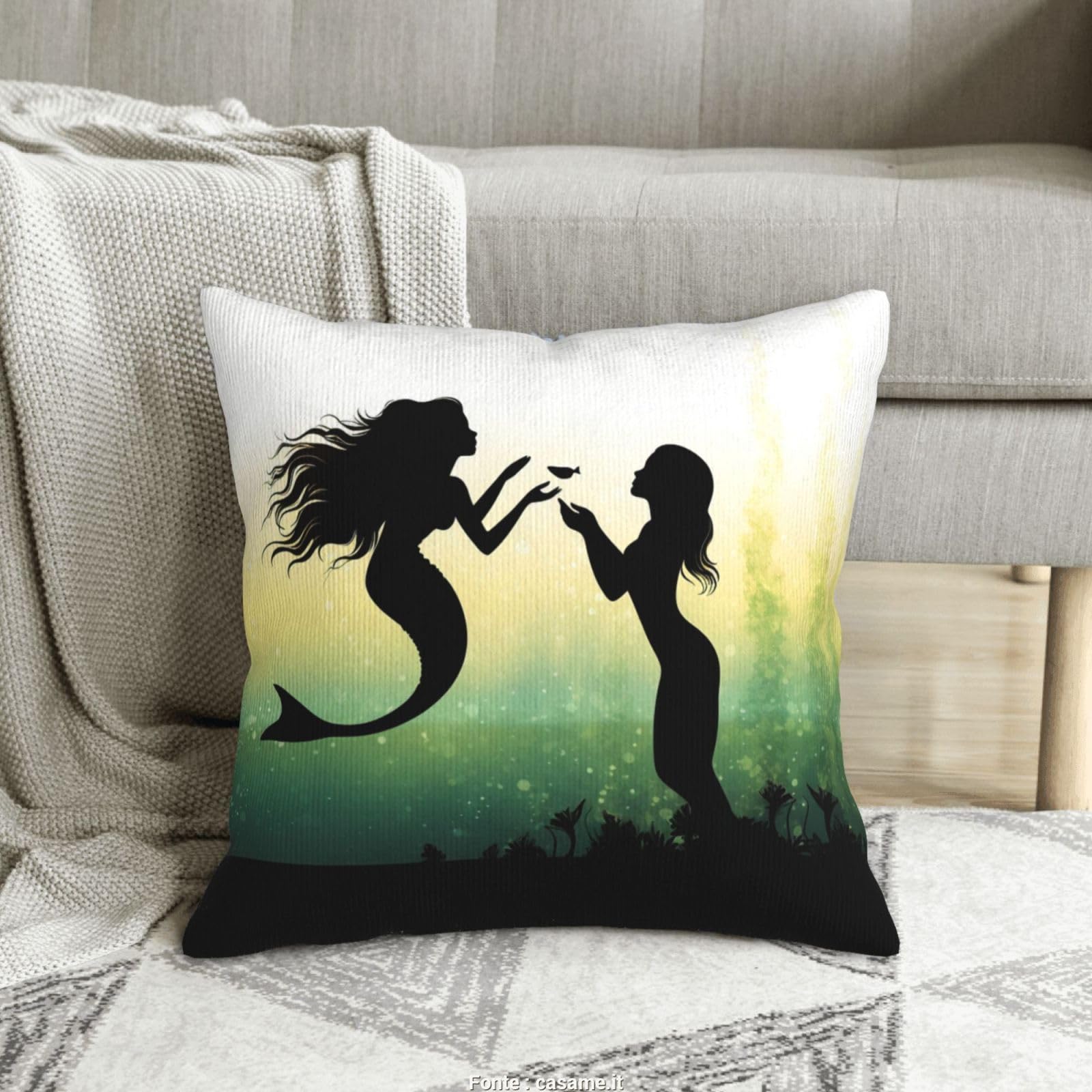 Housse de coussin en velours côtelé doux de qualité supérieure pour lit et canapé