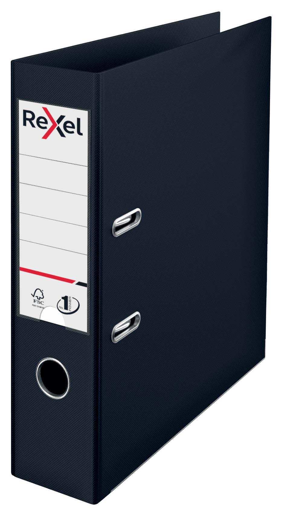 Rexel Choices, A4 Lever Arch File, 75 mm Spine, 500 Sheet Capacity, Plastic Cover, File Folder, 2115501, Black โ image 1