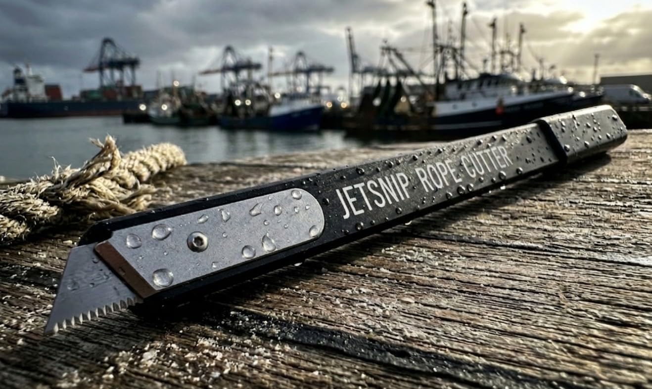Jet Ski Jam Tool Rope Cutter - 18 Inch PWC Intake Removal Tool with Serrated Blade, Aircraft Aluminum Heavy Duty Cutter for Jet Ski, Impeller Debris Recovery - Jetski Accessories