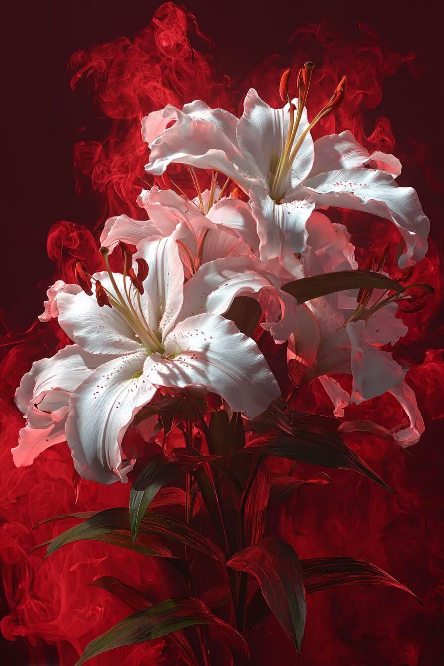 Peinture diamant fleurs 70x100cm pour sublimer votre déco de chambre - 8