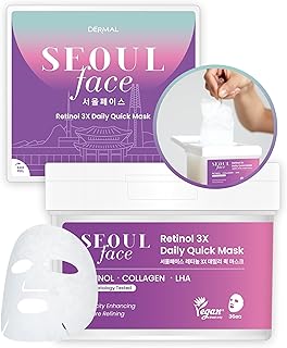 DERMAL Seoul Face Retinol + LHA - Mascarilla ...