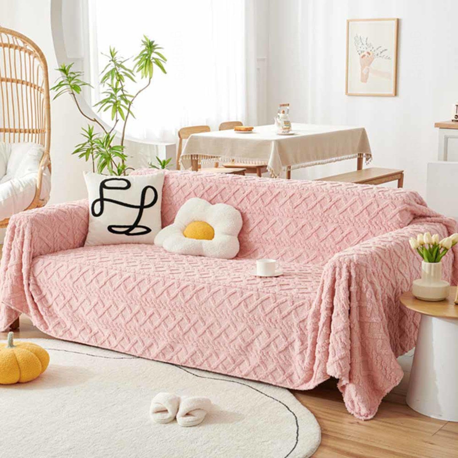 Extra Large Sofa Throws Soft and Stylish Throws for 4 Seater Sofas Oversized Couch Throws 180x260cm