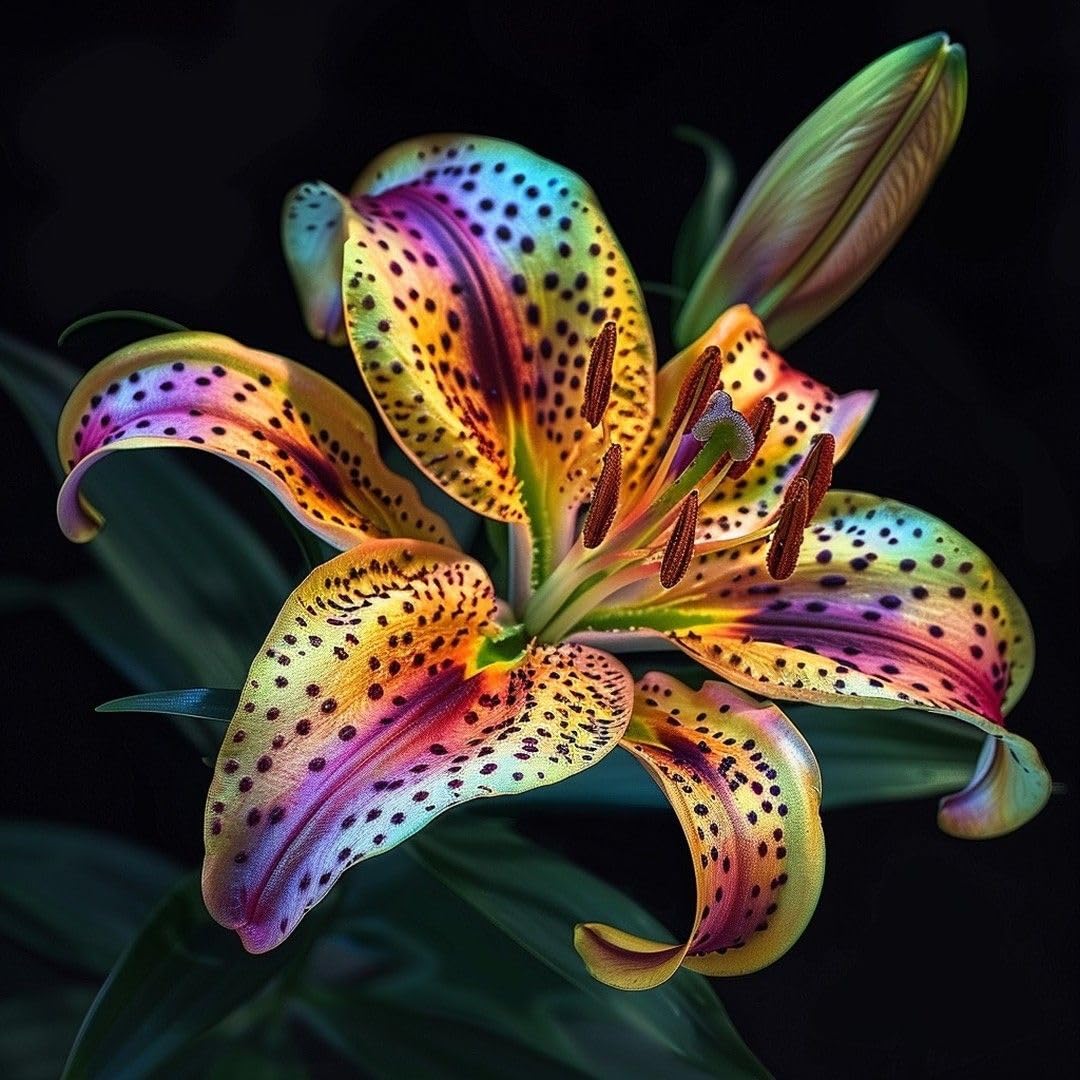 Brillantes MehrjäHrige Lilium In GroßPackungen, Liliumzwiebeln, Fachgerecht Gepflanzt, GartenverschöNerung, Lilienzwiebeln-10 Rhizom-G