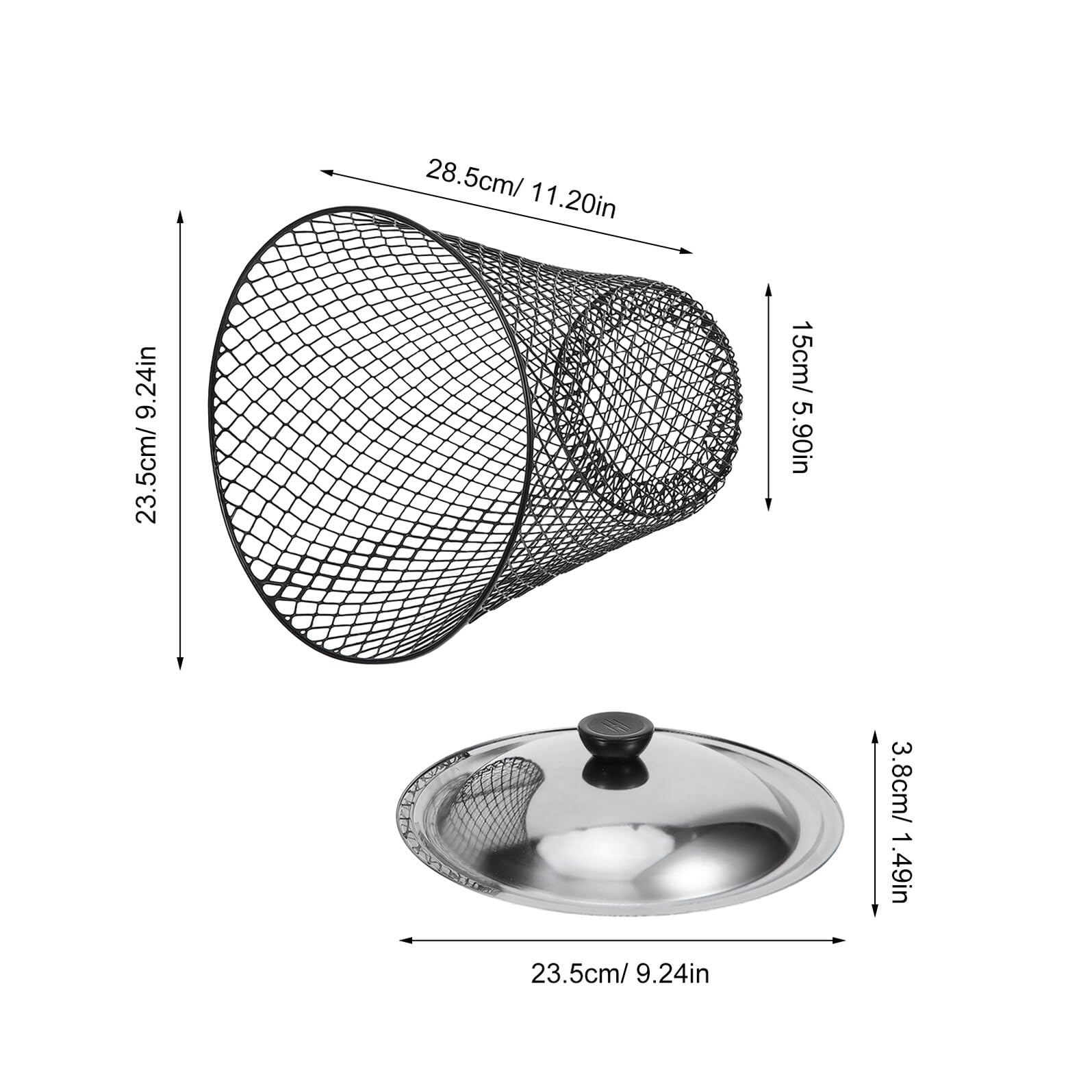 Toyvian 2 Compostadores de Lombrices Metálicos con Tapa para Jardín y Exteriores, Cubo de Basura con Orificios Diseñados y Flujo de Aire Óptimo para Compostaje