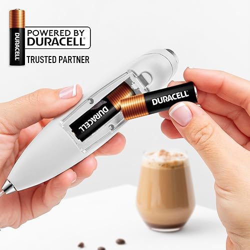 Miniatura 6 de Zulay Kitchen - Batidor Zulay Kitchen con 4 baterías Duracell - Potente espumador manual para café, café con leche, matcha, chocolate caliente y