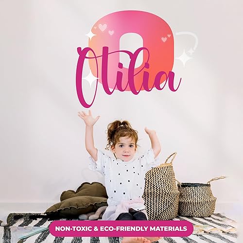 Miniatura 36 de Calcomanías personalizadas con nombre para decoración de pared, letrero de nombre personalizado para decoración de habitación, varios nombres B.