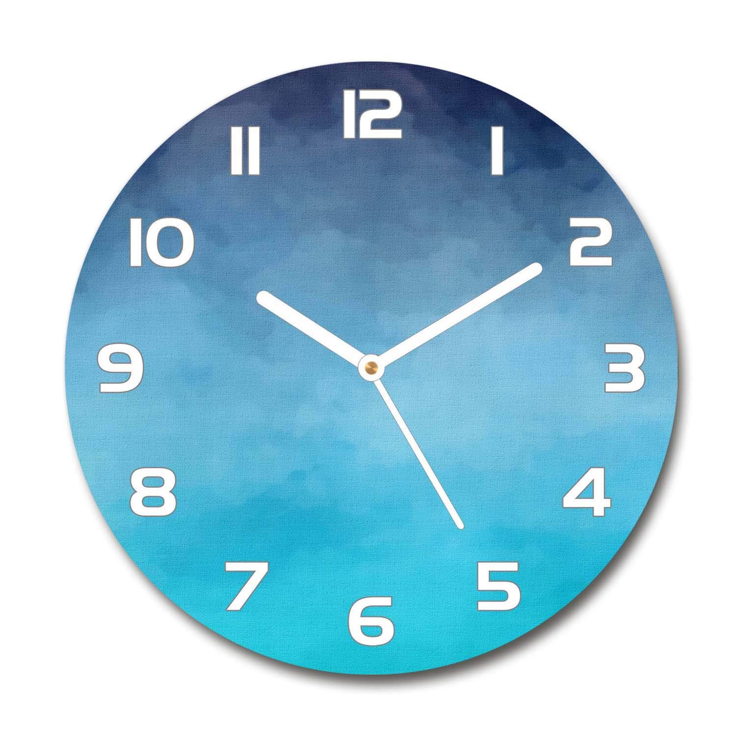 Horloge en verre silencieuse 60x60cm Tulup en verre de sécurité