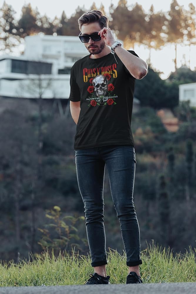 Amazon.com: Guns N'Roses T Shirt 87-88 Tour Front & Back Print