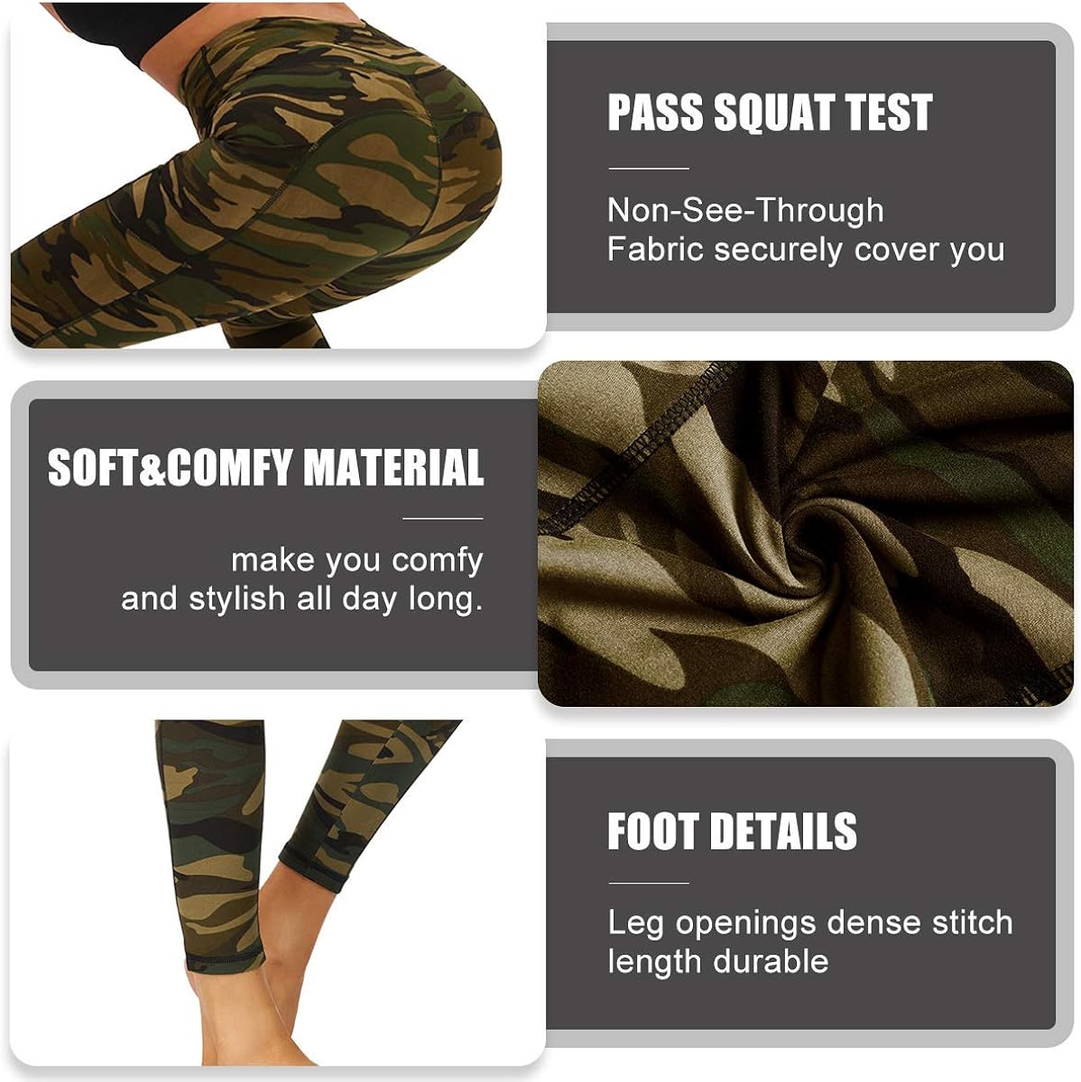 HIGHDAYS Printed Yoga Pants for Women with Pockets - High Waisted Tummy Control Women's Leggings for Workout Running Athletic : Clothing, Shoes & Jewelry