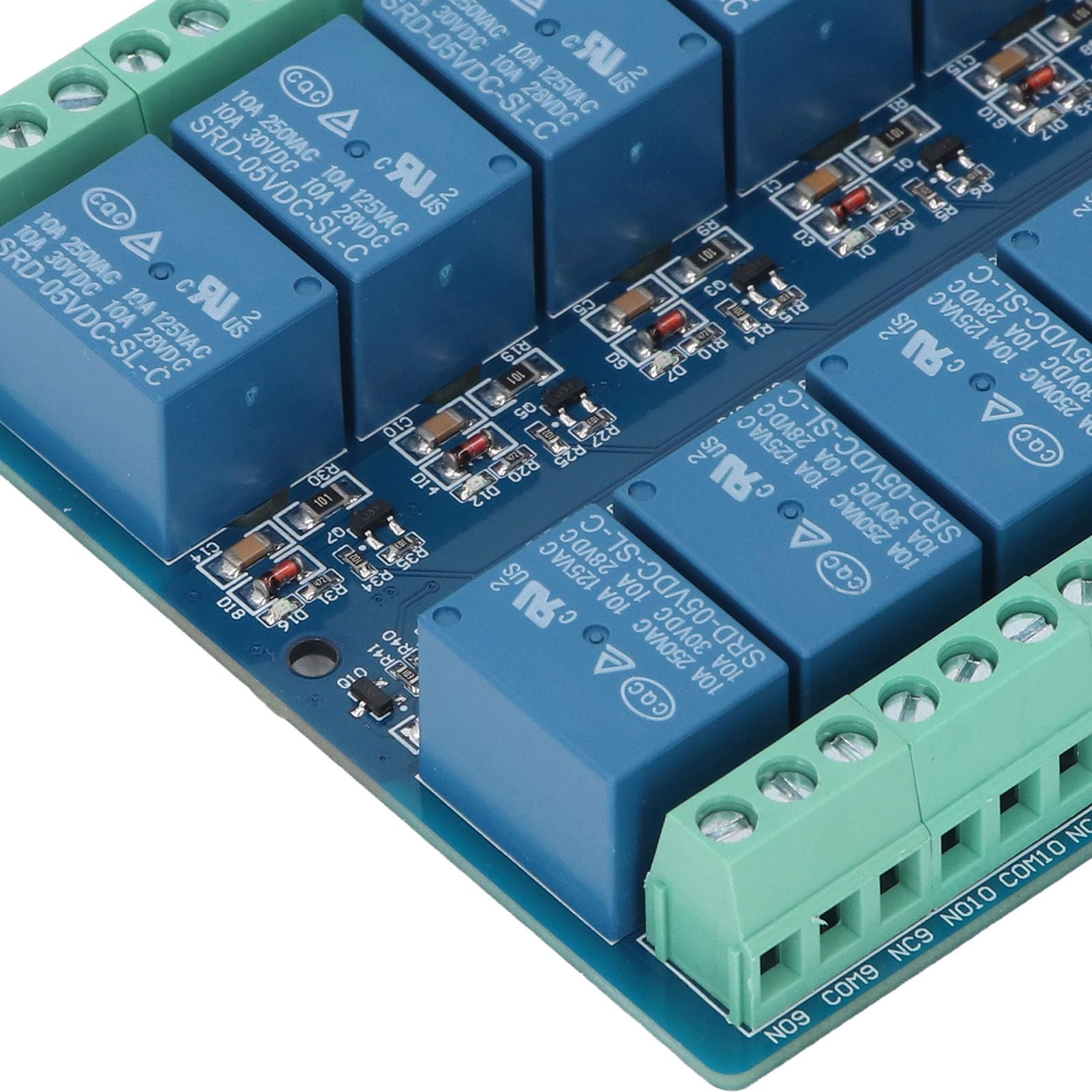 Carte de Module Relais 16 canaux pour -WROOM, Carte de Développement Relais pour Maison Connectée, Alimentation DC5-12V, Contrôle de Charges Jusqu'à AC 250 V ou DC 30 V