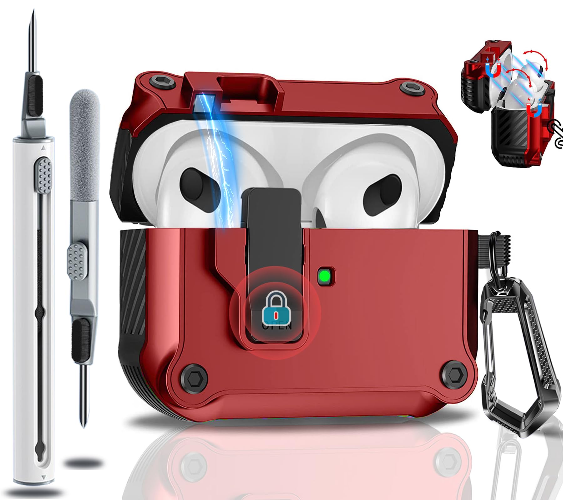 Amazon | OJBSEN Airpods 第4世代 ケース AirPods4 ケース 2024 (USB-C