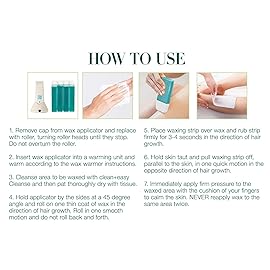 Clean + Easy Hemp Roll On Wax - Large Soft Wax Refill Cartridge for Hair Removal on for Legs, Arms & Body, 12 Pack