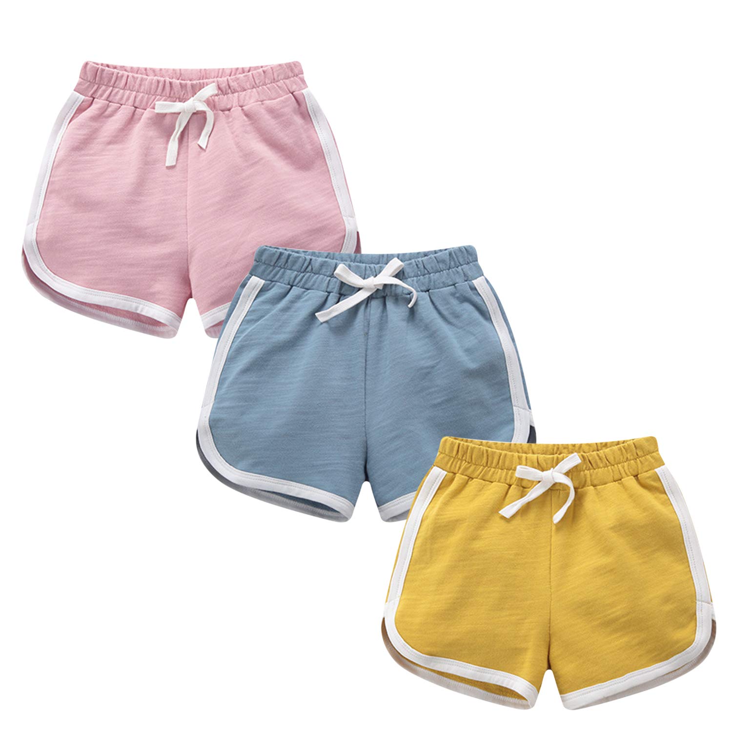 Chic-Chic Short Bébé Fille Shorty Pantalon Court Taille Haute Casual Mignon Chic Mode Printemps Eté