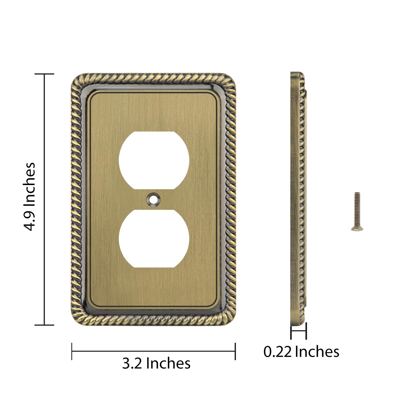 4 Toggle Switch Plate - Red Kyle Switch Plates