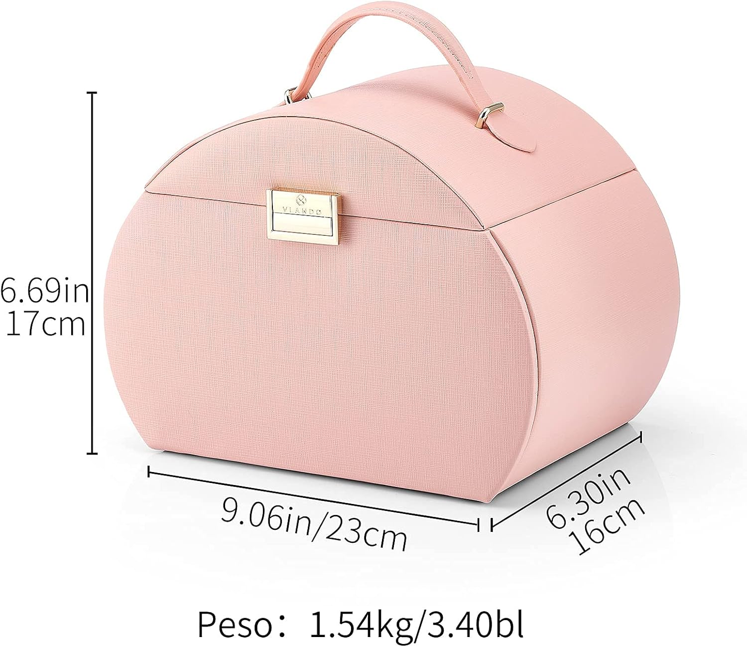 Vlando Princess Style Jewelry Box from Netherlands Design Team, Fabulous Girls Gift (Pink) : Clothing, Shoes & Jewelry