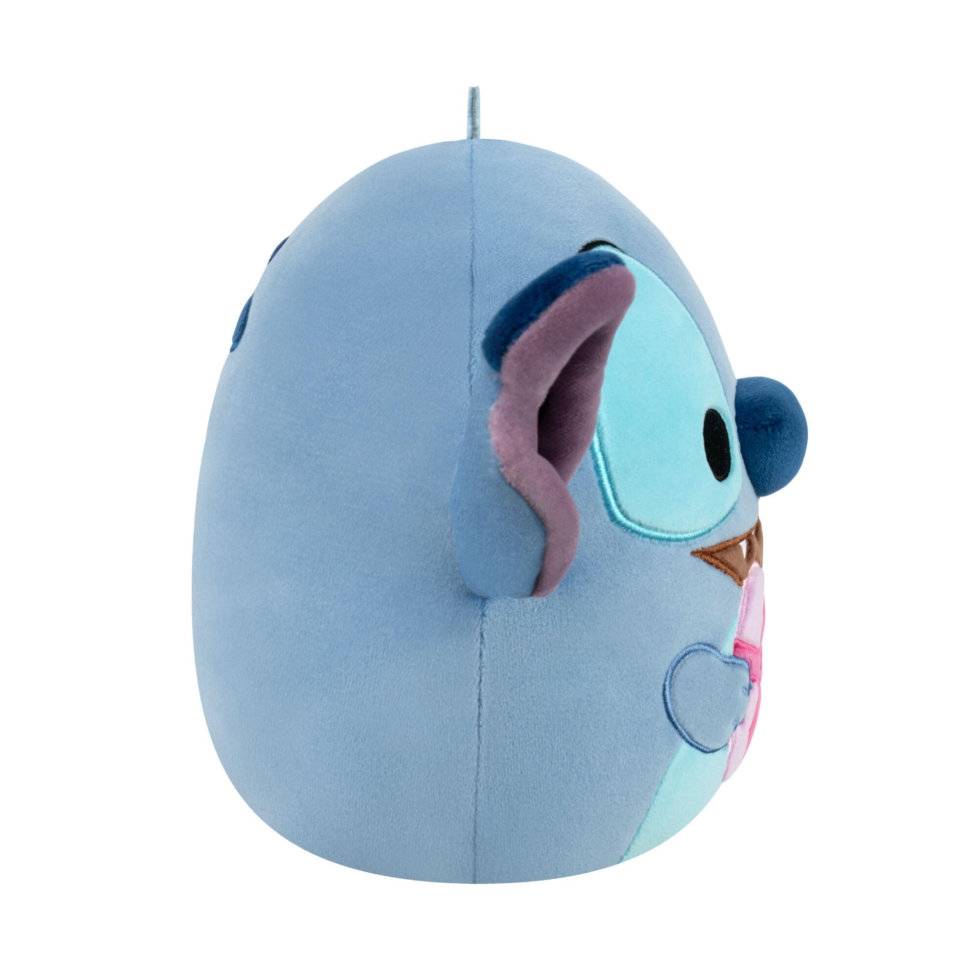 Squishmallows Original 8-Inch Disney Stitch with Hearts Plush, Blue, 8 inches - Image 3