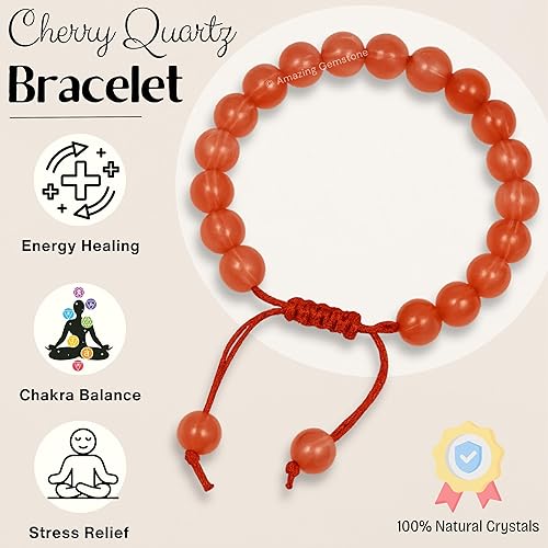 Vista 724 de Amazing Gemstone Yaxaite Bracelet for Women Men's Gifts - Protection Healing Crystal Bracelet - 8mm Gemstone Beaded Adjustable Bracelet Pulseras