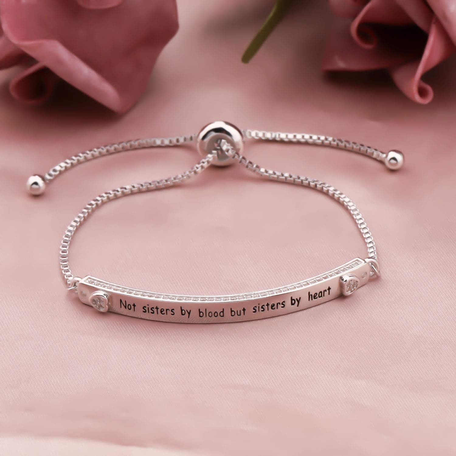 Gift for Best Friend Friendship Bracelet Not Sister by Blood But Sister by Heart Jewelry Friend Sister Bangle