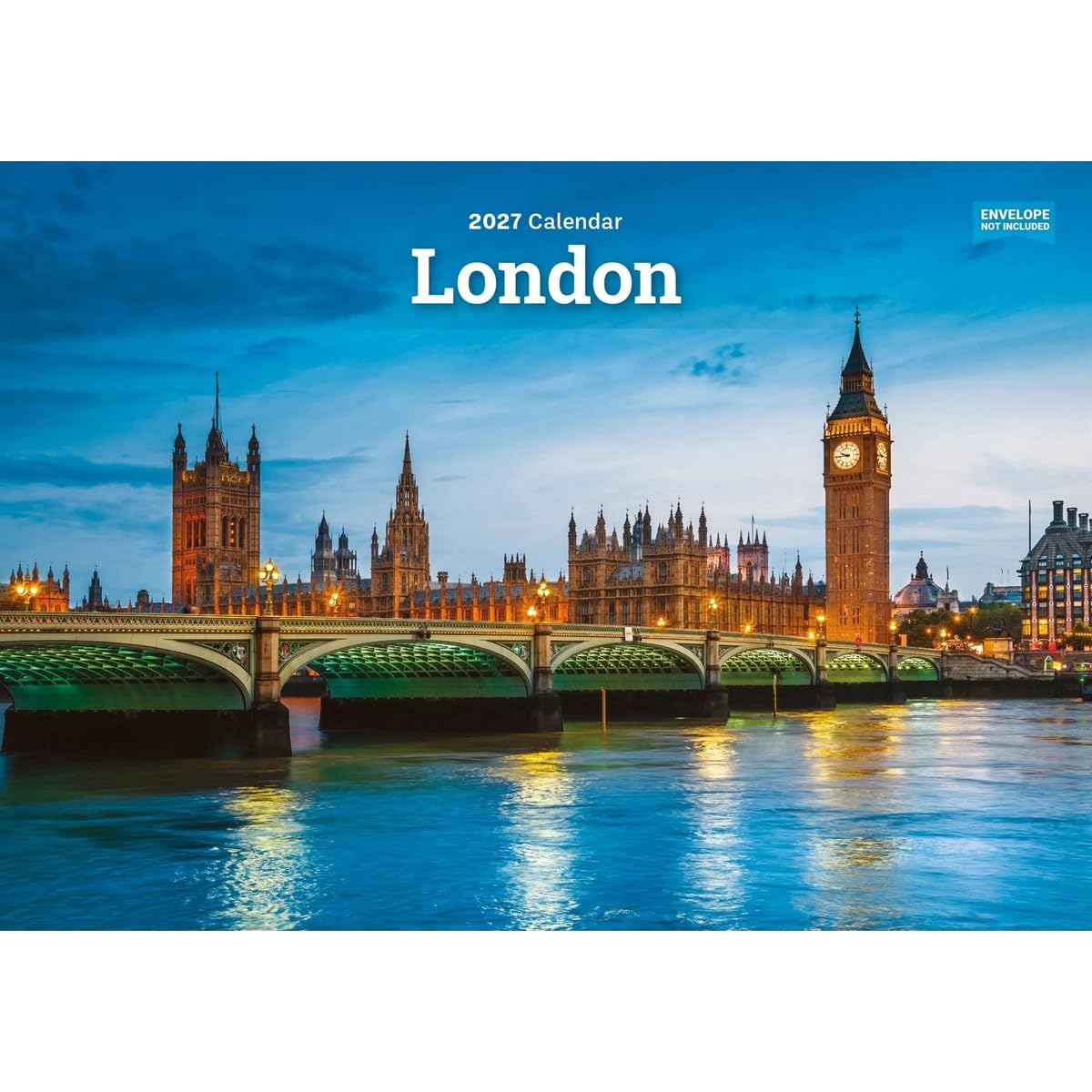 London A5 Calendar 2027, Wall Calendars, Month To View, Travel, Gift