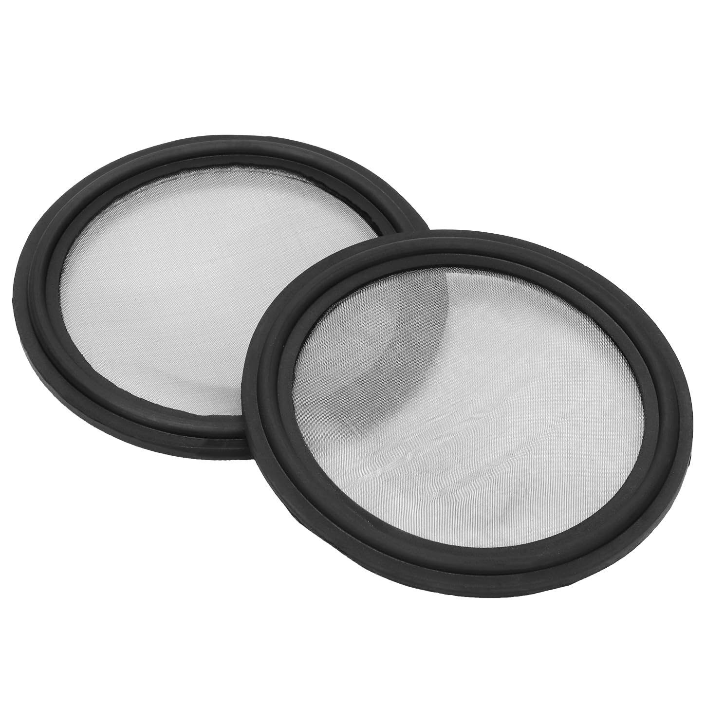 DERNORD 2 Pack 2" Sanitary Tri-Clamp Gasket Buna-N (NBR) w/Stainless Bonded Type Screen 150 Mesh