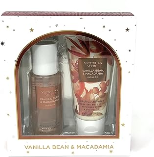 Victoria's Secret Vanilla Bean & Macadamia Frangrance Mist & Lotion 2.5 fl oz Gift Set
