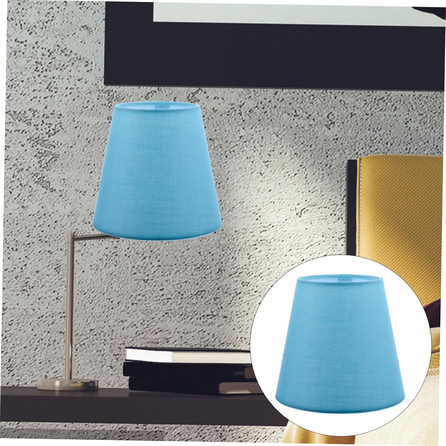 Levemolo Blue Lampshade Fabric Lampshade Replacement for Table Lamp Wall Floor Light Covers