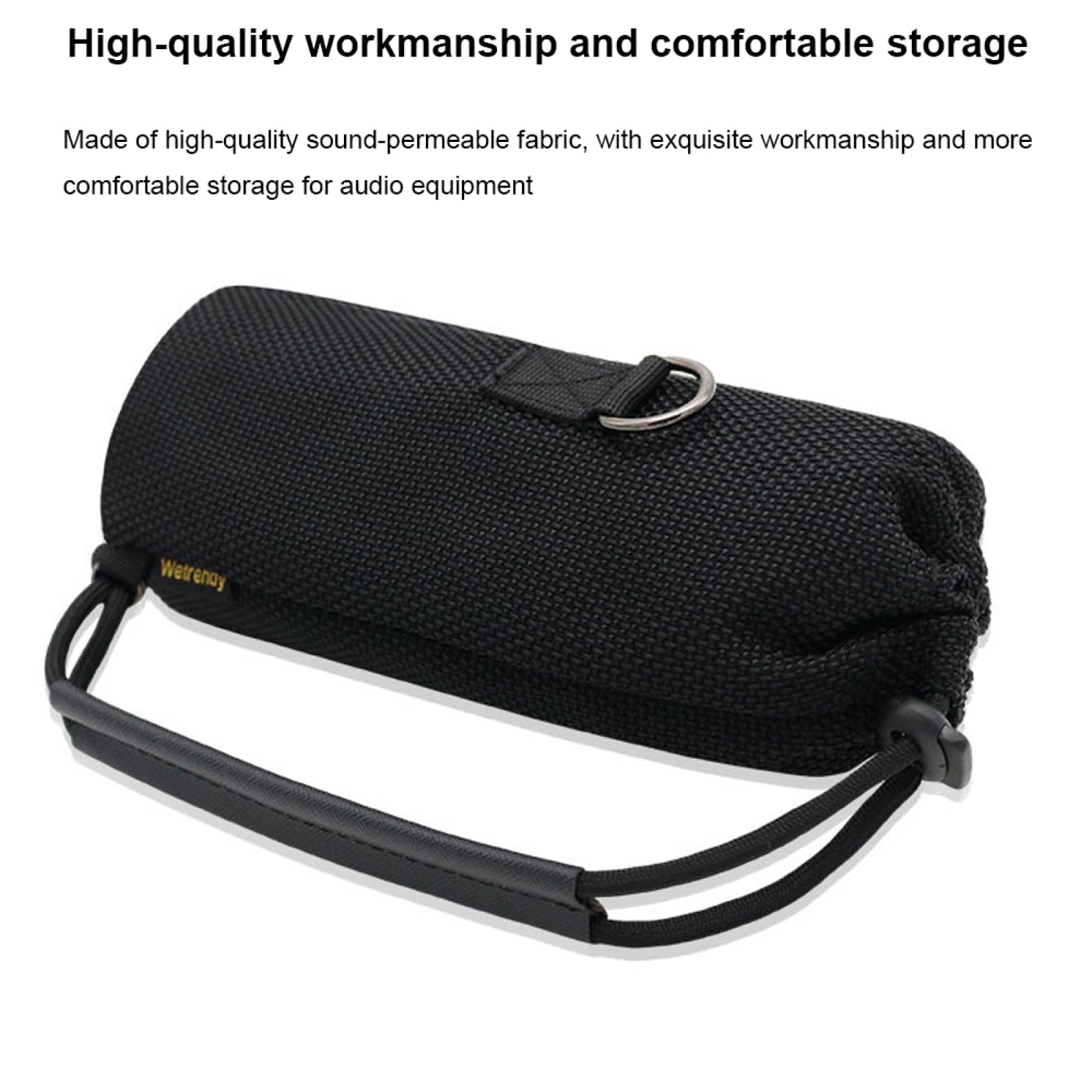 Sac portable pour JBL Flip 7 enceinte – Housse de protection perméable au son – Poche de voyage légère avec cordon de serrage et poignée confortable pour extérieur, camping, plage, rangement en voitur