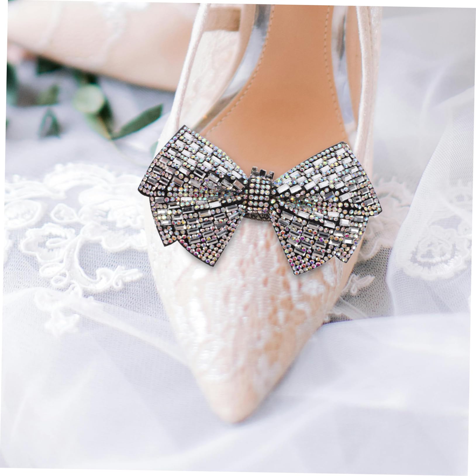 SHERCHPRY fiore scarpa fiocco fermagli per scarpe con fiocco nero e gioielli accessori decorazioni per accessori per ciondoli per da donna
