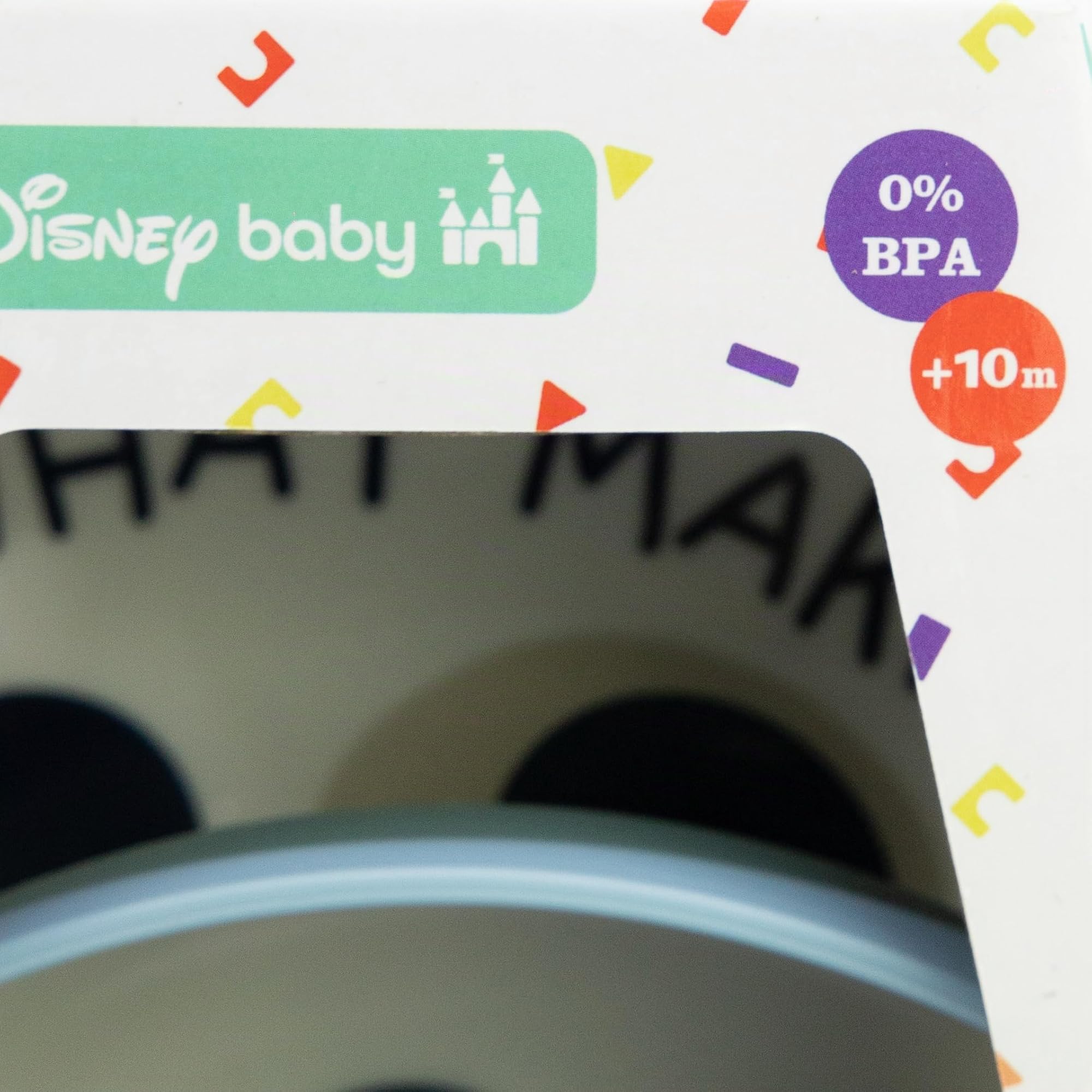 STOR Vaisselle Bébé Antidérapante Mickey Mouse - Set 3 Pièces Assiette Bol Gobelet 260ml - Plastique sans BPA Micro-ondes - Disney Baby