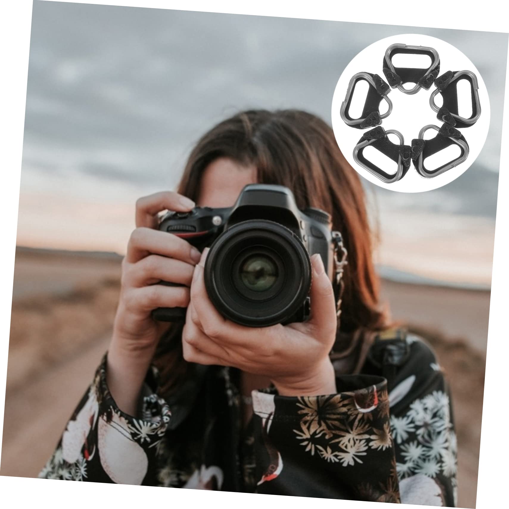 SHINEOFI Anillas De Para Correa De Cámara De Anillos Triángulo Adaptadores De Correa Para Hombro Compatibles Con De Cámara Dslr Y Accesorios De Fotografía